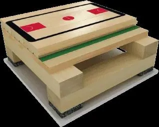 China Safety Economical Smooth Prefinished Basketball Hardwood Flooring Sport Oak Wooden Flooring Mat Exported