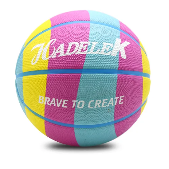 Factory Wholesale Price Size 5 Custom Basketball Kids Play Cheap Rubber Basketball for Promotion