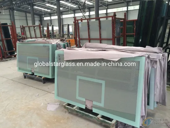10mm 12mm Tempered Glass Backboard Glass Toughened Glass for Basketball Board/Furniture/Window/Building/Shower