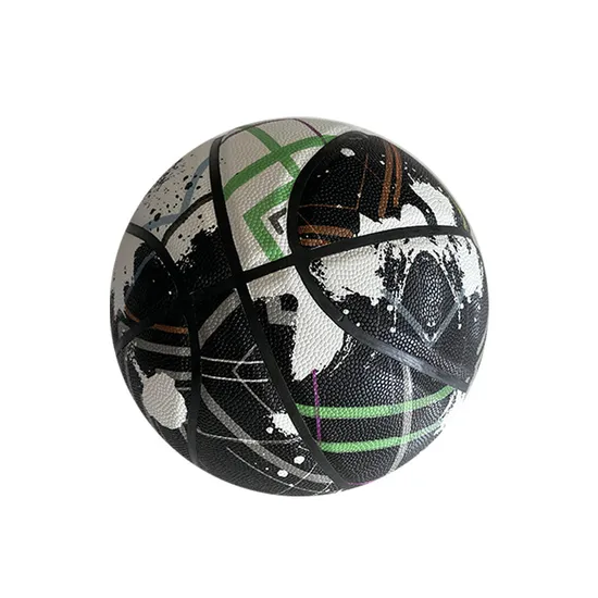 Cool Black and White Splash Basketball #3 PU Basketball