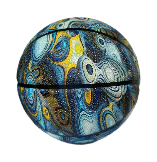 Custom Unique Basketball Ball Composite Leather Basketball Glow in The Dark