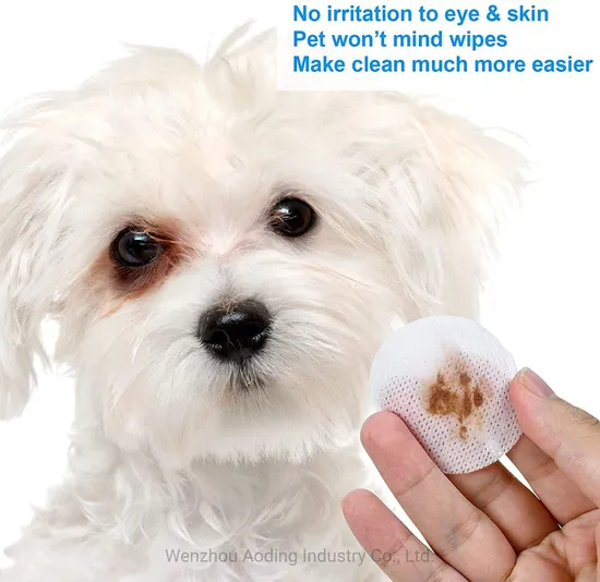 Pet Eye Wipes Pet Tear Stain Wipes Eye Tear Stain Remover Wipes Natural Tear Eye Stain Remover Pads for Pets Cleansing