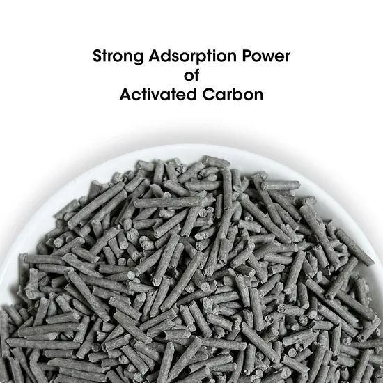 Activated Charcoal Cat Litter/Strong Adsorption of Odors/Fast Water Absorption/Good Cat Cleaning Supplies