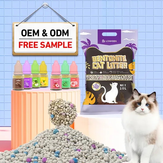 OEM China High Quality Cat Litter Manufacturer Cat Litter Factory Dust-free bentonite cat litter