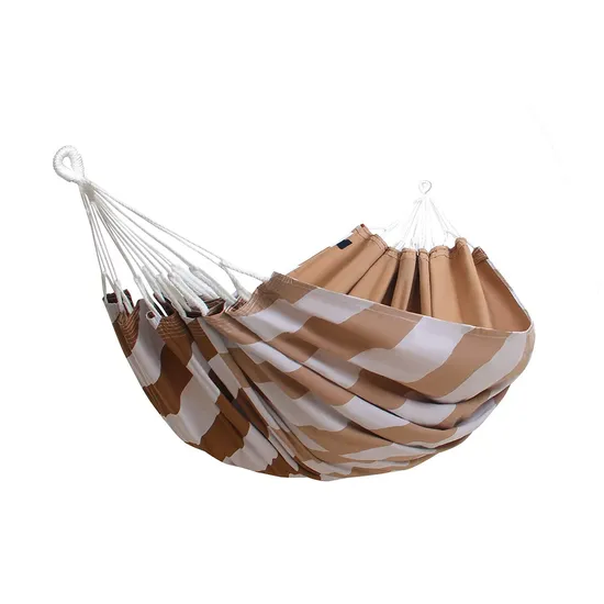 Double Side Printing Fabric Portable Hanging Garden Hammock Comfortable Canvas Travel Portable Hammock with Travel Bag