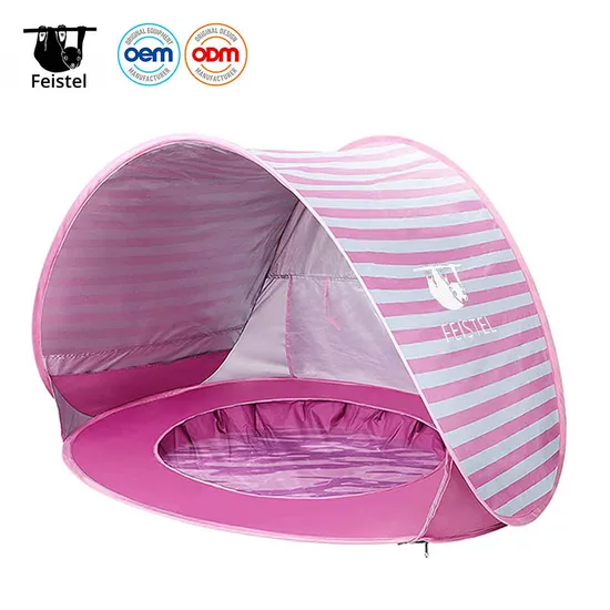 Pop up Sun Awning Tent UV-Protecting Baby Tent with Pool Kid Outdoor Camping Sunshade Beach Tent