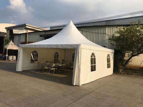 Aluminum Alloy Structure White PVC Canopy Marquee Pagoda Tent 5 X 5m