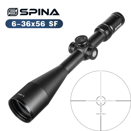 Spina Optics 6-36X56 Sf Tactical Sight for Europe DOT Reticle Scope