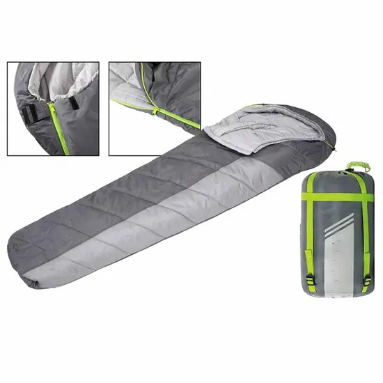 in Stock Promotion Synthetic Sleeping Bag Camping Cotton Mummy Sleeping Bag for Outdoor