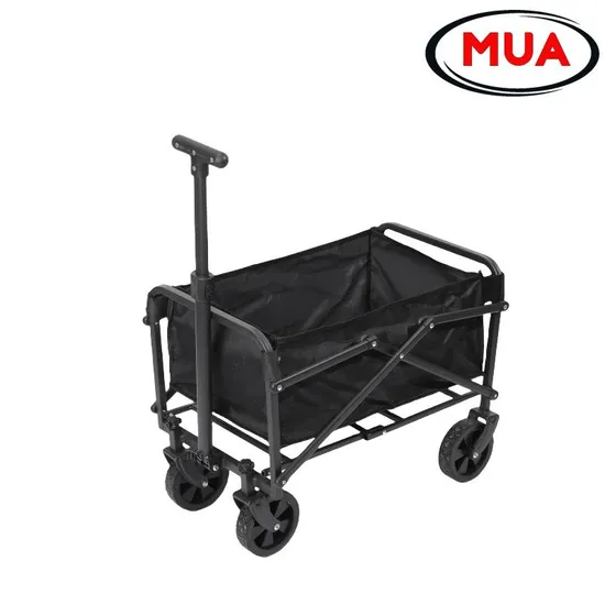 4 Inch Adjustable Folding Collapsible Wagon Metal Cart for Beach, Garden, Camping and Outdoor
