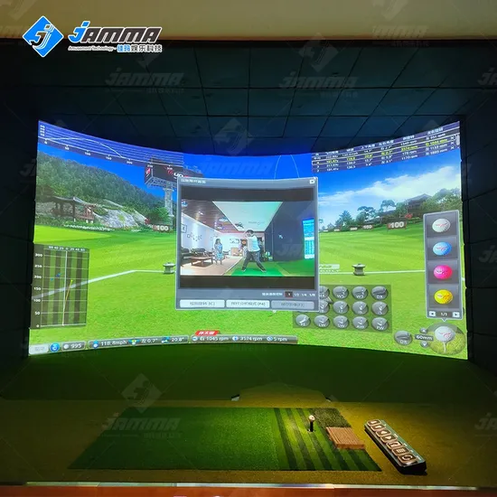 Virtual Golf Simulator Screen Projection Golf Simulator Indoor Golf Game Machine