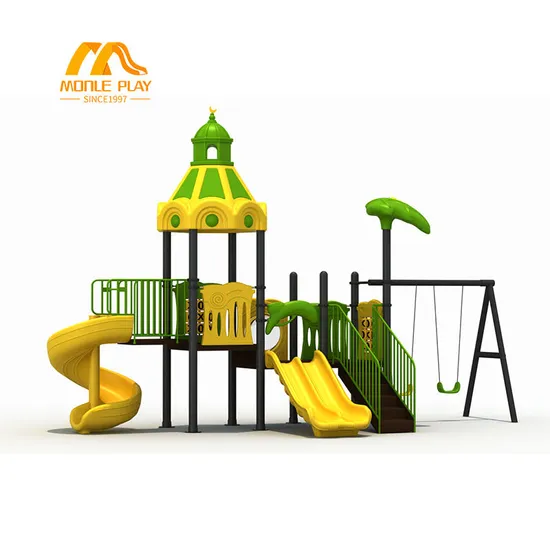 Hot Sales China Kids Outdoor Playground Game Plastic Swing and Slide Playground