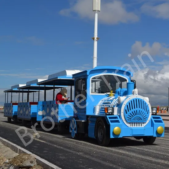 Indoor or Outdoor Kids Amusement Park Electric Tourist Trackless Train for Sale