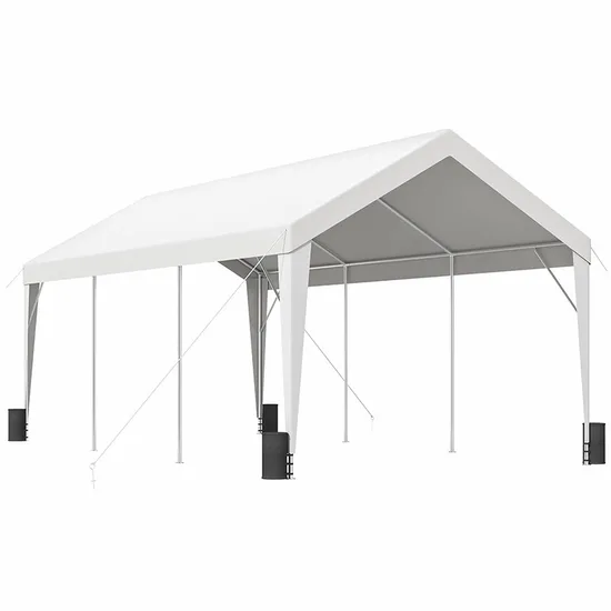 Heavy Duty Carport Canopy Waterproof Canopy Cover Garage Car Shelter Tarp Tent