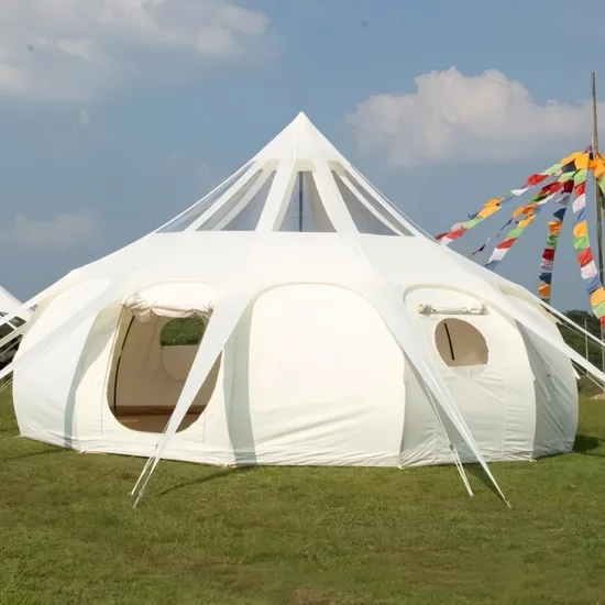 High Quality Outdoor Camping Tent, Oxford Flame-Retardant Water Drop Lotus Tent, Wind and Rain Resistance, Light and Easy to Build, Suitable for Camping