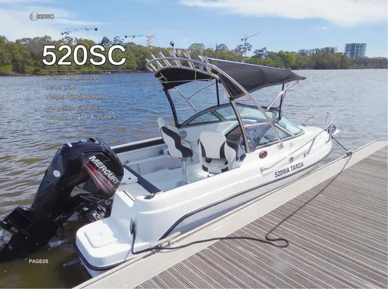 5.2m 17FT Fishing Boat Sport Comfortable Fiberglass Motor Boat for 5 Passengers