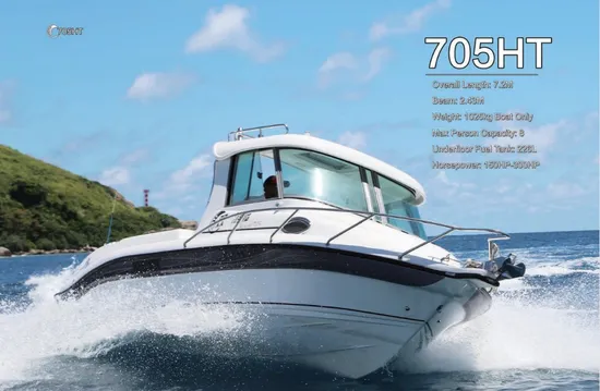 Reflex 23 FT Fiberglass Fishing Work Yacht / Fishing Boat Equipped with Fishfinder