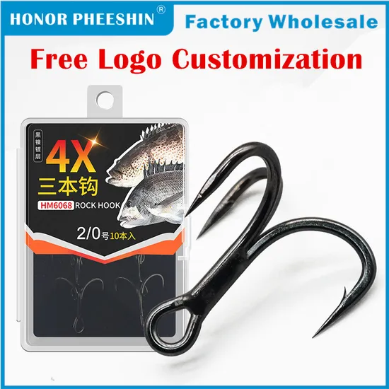 Treble Carp High Carbon Steel Fish Wholesale OEM Factory Custom Fishing Hook