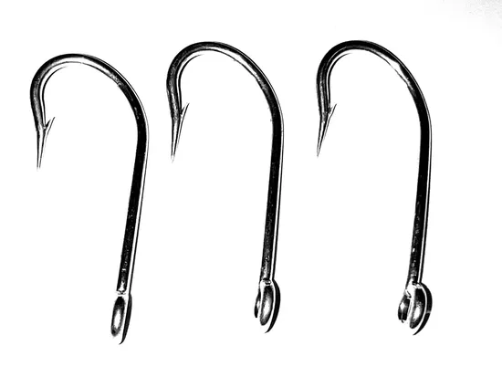 High Carbon Steel Fishing Hooks #2330 Sea Hook Tin Blue Fish Hook