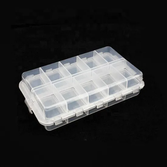 Topwin Manufacturer Plastic Box for Fishing Bait Adjustable Plastic Fishing Lure Hook Tackle Box