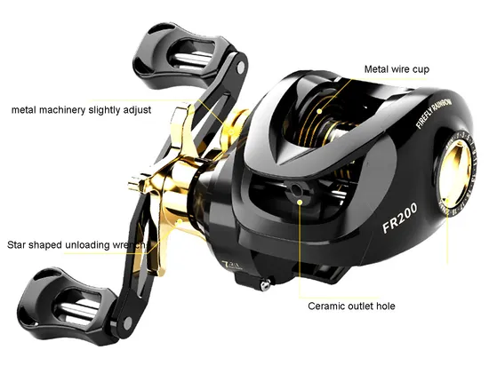 Water Drop Fishing Reel Anti-Explosion Line Long-Distance Fishing Wheel Reel