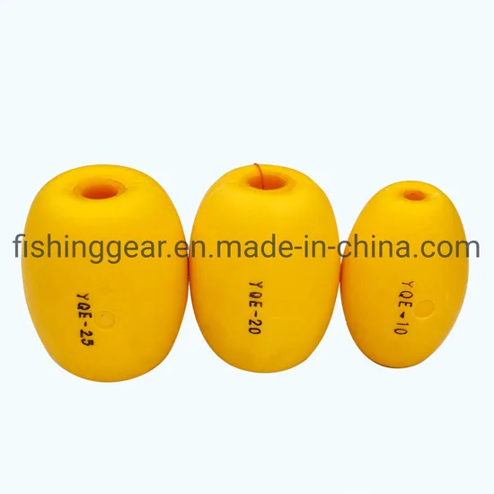 Yellow Color EVA Foam Fishing Floats for Fishing Tackle
