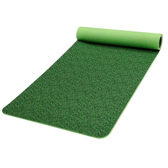 Original Green Yoga Exercise Mat 6mm TPE/PVC/PU/Cork Thick for Comfort and Stability with Carrying Straps