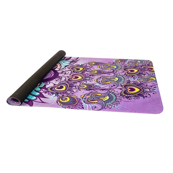 Hot Selling Customized Painted Logo PVC Material Yoga Gym Mat