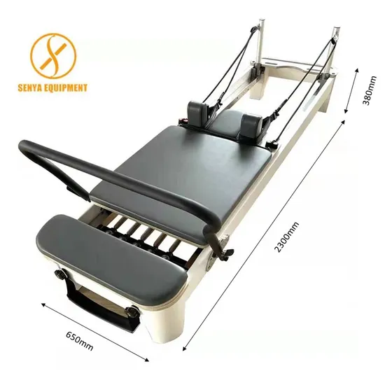 Cost-Effective Gym Equipment Balance Body Yoga Exercise White Beech Wooden Pilates Reformer Bed