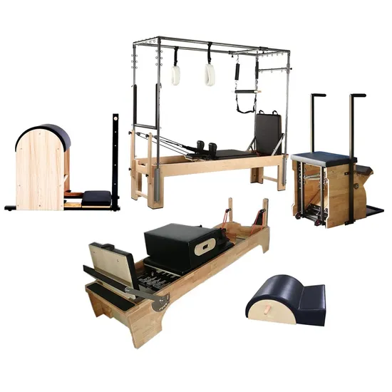 Pilates Studio Wood Full Set Pilates Reformer Pilates Equipment
