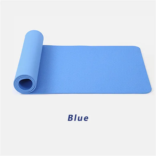 Non Smell High Quality 183*61*0.6cm Non Slip Customized Color Size TPE Yoga Mats Dirt Resistant Double Layer Gym Thickened Fitness Yoga Mat