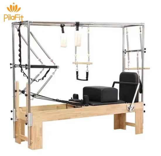 New Style Gym Fitness Yoga Equipment Wholesale Machine Maple Wood Pilates Reformer Cadillac Three in One for Sale