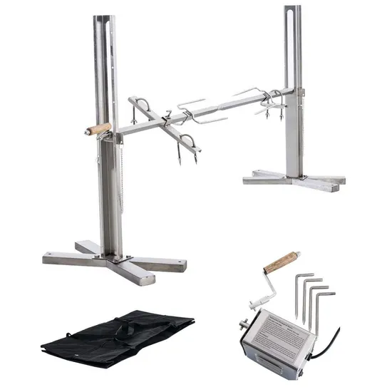 Portable Stainless Steel BBQ Spit Rotisserie