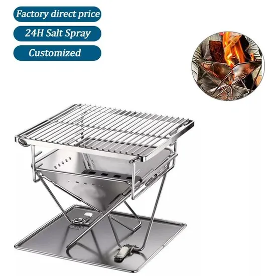 OEM Manufacturer Wholesales BBQ Grill Stainless Steel Customized BBQ Charcoal Grills Outdoor Good Quality Oven Rack for Party