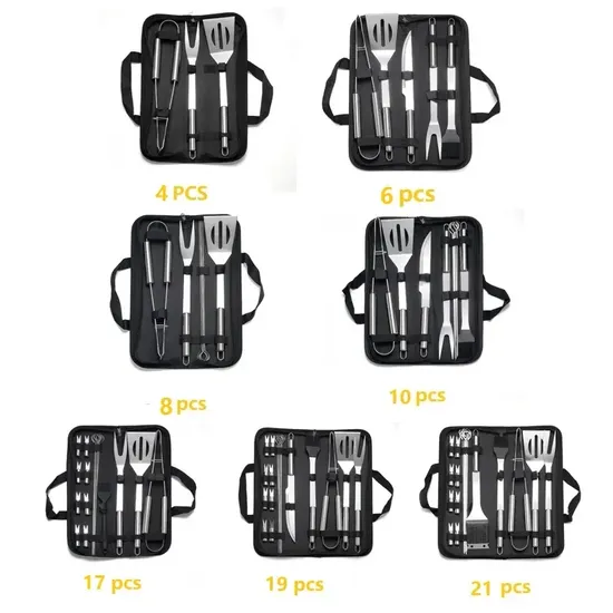 Customized Professional Grill BBQ Tools with Carry Bag Package