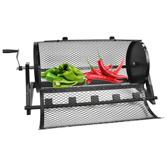 Manual Peanut Roasting Cage Grain Beans Pepper Peas Chili Barbecue Roasting Machine