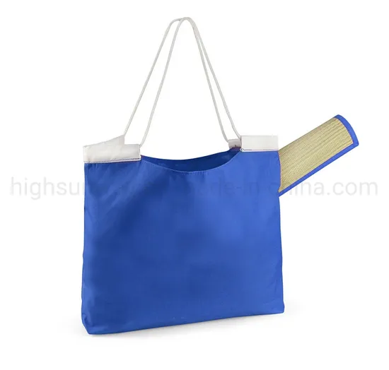 Straw Beach Mat Camping Mat Picnic Blanket Travel Blanket with Tote Bag