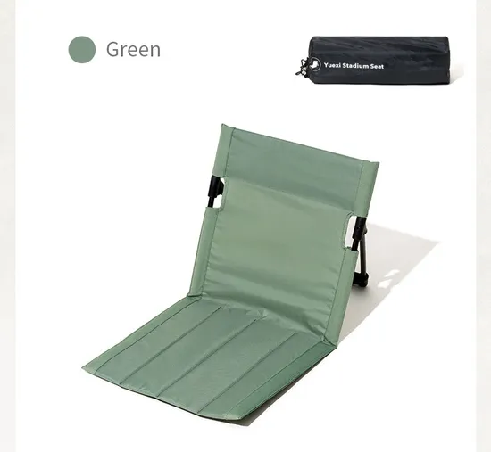 Outdoor Folding Back Reliner Camping Lightweight Comfortable Foldable Chair Beach Mat Backrest