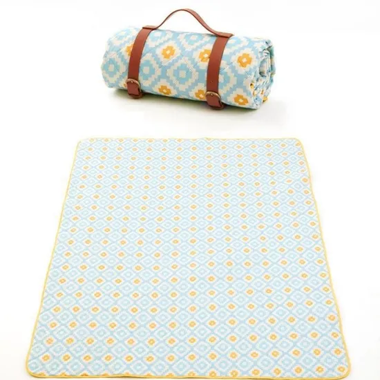Foldable Picnic Blanket Outdoor Perfect for Park and Beach Water Resistant Wbb19750