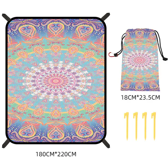 Waterproof Bohemian Beach Mat - Personalized Camping Blanket