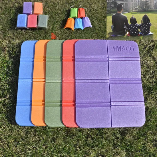 Outdoor XPE Eight Fold Seating Pillow Camping Cushion Hiking Seat Pad Small Foldable Waterproof Foam Mat