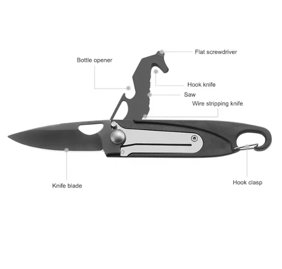 Ultimate Camping Survival Tool: 7 in 1 Folding Multi-Function Knife