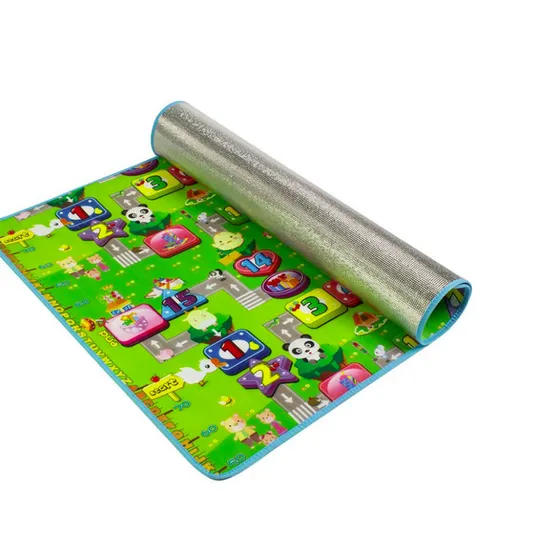 5mm Portable and Waterproof Beach Mat Picnic Blankets Baby Playmat Infant Crawling Mat with Custom Designs and Package Exported to Canada and Brazil