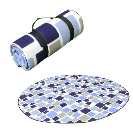AI-MICH Extra Large Pad Round Bohemian Outdoor Tote Bag Waterproof Picnic Rug Blanket