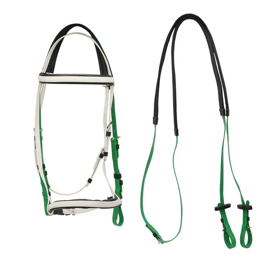 Waterproof Cold Resistant PVC Coated Webbing Synthetic Saddle Style Horse Halter Bridle Rein Equestrian Supplies Leather