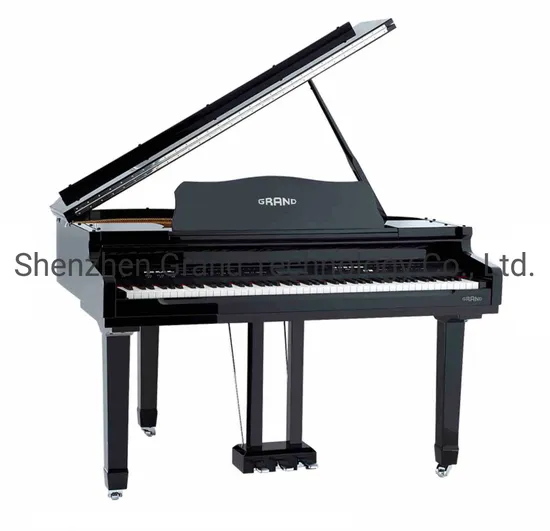 88 Keys Digital Piano Weighted Hammer Action Keyboard Music Instrument Ebony Polished