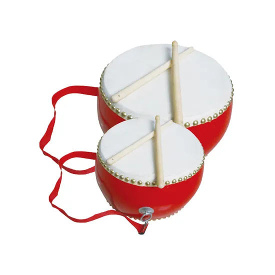 Kids Musical Instrument Red Chinese Big Floor Drum Festival Drum