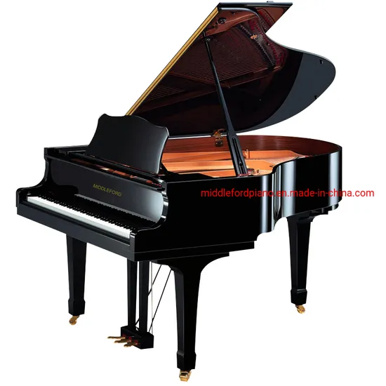 [Middleford] Music Instruments Black Polished Acoustic Baby Grand Piano for Sale Gp-186e