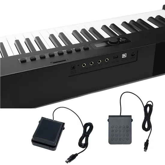 88 Standard Electric Piano/Heavy Hammer 88 Key Weighted Keyboard Digital 88 Teclas Professional Built-in Lithium Battery (DP888)
