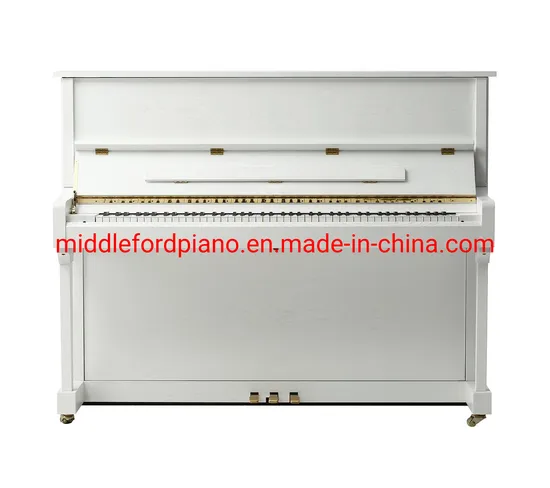 Middleford White Satin Acoustic Upright Piano